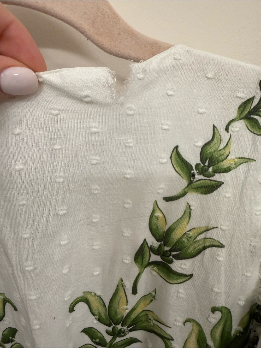 FARM Rio White & Green Botanical Tiered Maxi Dress - Picture 4 of 4